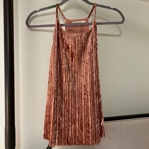 Velvet tank top velvet blouse